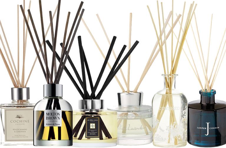 Assorted reed diffusers from different brands